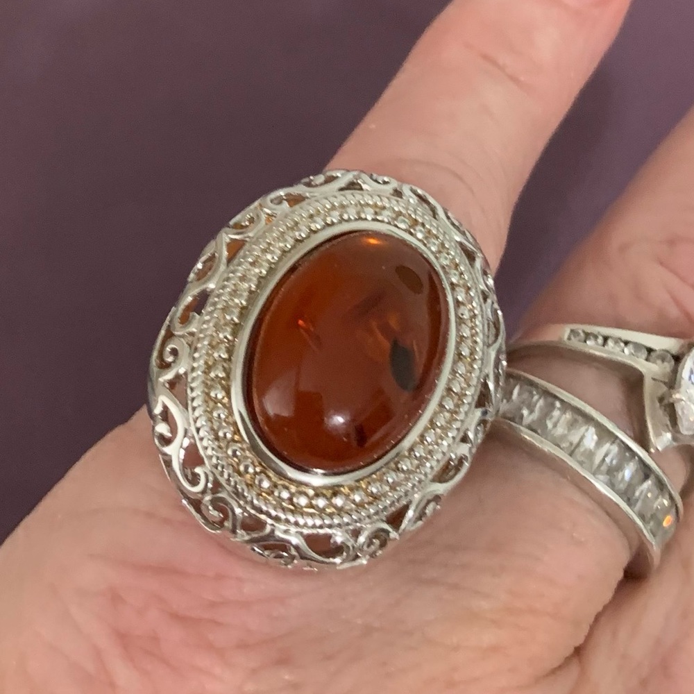 Baltic Amber Ring